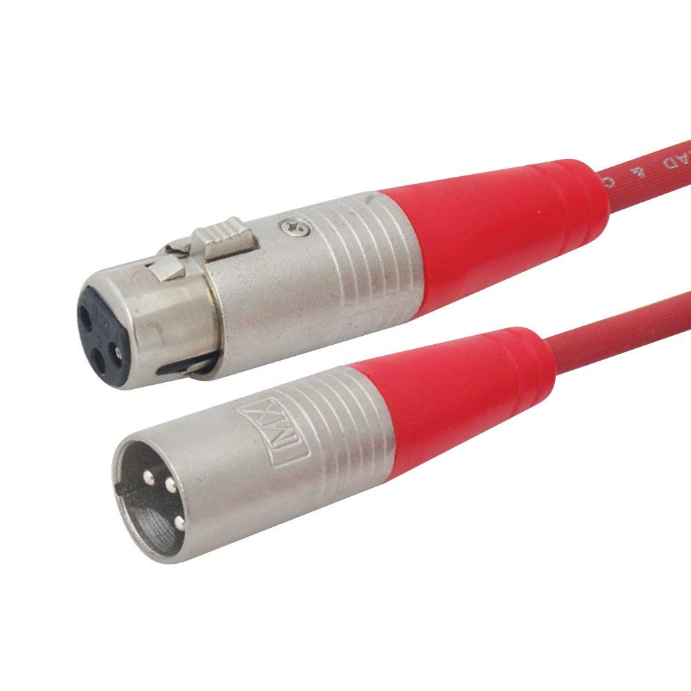 Mono Jack Plug 6.35 mm to EP 3.5 mm Stereo Audio Jack Amplifier Guitar  Patch Cable (Red