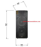 Studiomaster Clio 257 Active Speaker 2x 15" speakers in one box with Class D amplifier, Bluetooth&USB (700watts)